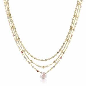 NEW ELA RAE women's lina necklaces in pink moonstone